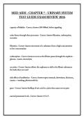 MED AIDE - CHAPTER 7 - URINARY SYSTEM TEST GUIDE EXAM REVIEW 2026