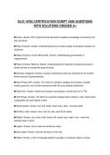 SLO1 WGU CERTIFICATION SCRIPT 2026 QUESTIONS WITH SOLUTIONS GRADED A&plus;