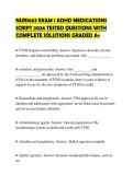 NURS663 EXAM 1 ADHD MEDICATIONS SCRIPT 2026 TESTED QUESTIONS WITH COMPLETE SOLUTIONS GRADED A&plus;