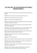 SLO1 WGU FINAL TEST 2026 QUESTIONS WITH CORRECT ANSWERS GRADED A&plus;