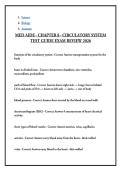 MED AIDE - CHAPTER 8 - CIRCULATORY SYSTEM TEST GUIDE EXAM REVIEW 2026