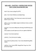 MED AIDE - CHAPTER 9 - RESPIRATORY SYSTEM TEST GUIDE EXAM REVIEW 2026