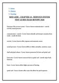 MED AIDE - CHAPTER 10 - NERVOUS SYSTEM TEST GUIDE EXAM REVIEW 2026