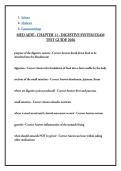 MED AIDE - CHAPTER 11 - DIGESTIVE SYSTEM EXAM TEST GUIDE 2026
