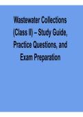 Wastewater Collections &lpar;Class II&rpar; &ndash; Study Guide&comma; Practice Questions&comma; and Exam Preparation for Operator Certification &lpar;2026 Updated&rpar;