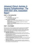 2026&sol;2027 Advanced Clinical Anatomy & Surgical Pathophysiology Test Bank &vert; Gray's Anatomy Aligned