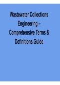 Wastewater Collections Engineering &ndash; Comprehensive Terms & Definitions Guide for Operator Exam Prep &lpar;2026 Updated&rpar;