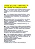 NURSING PROCEDURES STUDY GUIDE 2026 QUESTIONS WITH ANSWERS GRADED A&plus;