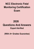 NCC Electronic Fetal Monitoring Certification Exam Prep &ndash; Practice Questions & Study Guide