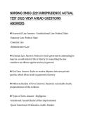NURSING RNSG 2221 JURISPRUDENCE ACTUAL TEST 2026 VIEW AHEAD QUESTIONS ANSWERS