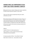 NURSING RNSG 2221 JURISPRUDENCE EXAM SCRIPT 2026 TESTED ANSWERS COMPLETE
