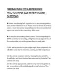 NURSING RNSG 2221 JURISPRUDENCE PRACTICE PAPER 2026 REVIEW SOLVED QUESTIONS