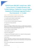 USPAP Exams 2026&sol;2027 Actual Exam &vert; 100&percnt; Correct Answers &vert; Complete Resource with Verified Solutions &vert; Updated for Current Uniform Standards of Professional Appraisal Practice &vert; Pass Guaranteed - A&plus; Graded