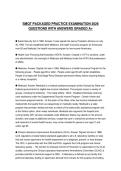 SMQT PACKAGED PRACTICE EXAMINATION 2026 QUESTIONS WITH ANSWERS GRADED A&plus;