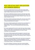 NUSC 2200 ACTUAL SCRIPT 2026 QUESTIONS WITH ANSWERS GRADED A&plus;