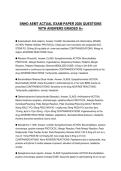 SNHD AEMT ACTUAL EXAM PAPER 2026 QUESTIONS WITH ANSWERS GRADED A&plus;