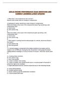 ASE-A8 ENGINE PERFORMANCE EXAM QUESTIONS AND CORRECT ANSWERS LATEST UPDATE&excl;&excl;