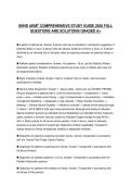 SNHD AEMT COMPREHENSIVE STUDY GUIDE 2026 FULL QUESTIONS AND SOLUTIONS GRADED A&plus;