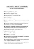 SNHD AEMT FINAL TEST 2026 QUESTIONS WITH CORRECT ANSWERS GRADED A&plus;