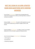 MGT 301 EXAM &num;3 UK KIRN UPDATED  EXAM 2026 QUESTIONS WITH VERIFIED  ANSWERS 