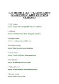 SOD THEORY 1 CERTIFICATION SCRIPT 2026 QUESTIONS WITH SOLUTIONS GRADED A&plus;