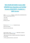 MVU NURS 629 EXAM 3 Latest 2026  UPDATED Exam Questions and Verified  Answers &lpar;2026&sol;2027&rpar; &vert; Graded A&plus; &vert;  100&percnt; Success