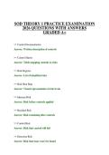 SOD THEORY 1 PRACTICE EXAMINATION 2026 QUESTIONS WITH ANSWERS GRADED A&plus;