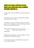 OBHR 3330 EXAM 3 REVIEW ACTUAL EXAM 2026 QUESTIONS WITH CORRECT ANSWERS GRADED A&plus;