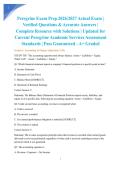 Peregrine Exam Prep 2026&sol;2027 Actual Exam &vert; Verified Questions & Accurate Answers &vert; Complete Resource with Solutions &vert; Updated for Current Peregrine Academic Services Assessment Standards &vert; Pass Guaranteed - A&plus; Graded