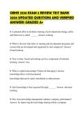 OBHR 3330 EXAM 3 REVIEW TEST BANK 2026 UPDATED QUESTIONS AND VERIFIED ANSWERS GRADED A&plus;