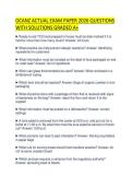 OCANZ ACTUAL EXAM PAPER 2026 QUESTIONS WITH SOLUTIONS GRADED A&plus;