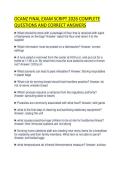 OCANZ FINAL EXAM SCRIPT 2026 COMPLETE QUESTIONS AND CORRECT ANSWERS