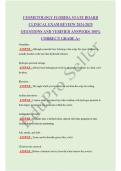 COSMETOLOGY FLORIDA STATE BOARD CLINICAL EXAM REVIEW 2024-2025 QUESTIONS AND VERIFIED ANSWERS&vert; 100&percnt; CORRECT&vert; GRADE A&plus;
