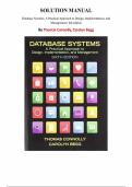 Database Systems&colon; A Practical Approach to Design&comma; Implementation&comma; and Management &ndash; Thomas Connolly & Carolyn Begg &vert; 6th Edition Solutions Manual &lpar;All Chapters&rpar;