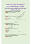 FLORIDA STATE BOARD COSMETOLOGY CLINICAL EXAM REVIEW 2024-2025 QUESTIONS AND VERIFIED ANSWERS&vert; 100&percnt; CORRECT&vert; GRADE A&plus;