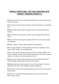 SPECIAL POINTS FINAL TEST 2026 QUESTIONS WITH CORRECT ANSWERS GRADED A&plus;