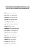 SPINNING BUNDLED COMPREHENSIVE STUDY GUIDE 2026 FULL QUESTIONS AND SOLUTIONS GRADED A&plus;