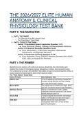 2026&sol;2027 Elite Human Anatomy & Clinical Physiology Test Bank &vert; McKinley 3rd Edition