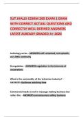 SUT JHALLY COMM 289 EXAM 1 EXAM WITH CORRECT ACTUAL QUESTIONS AND CORRECTLY WELL DEFINED ANSWERS LATEST ALREADY GRADED A&plus; 2026