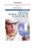 Test Bank for Dental Public Health & Research&colon; Contemporary Practice for the Dental Hygienist&comma; 4th edition by Christine N&period; Nathe&comma; Chapter 1-122 &vert; All Chapters