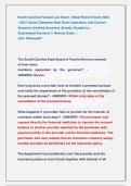 South Carolina Funeral Law Exam &vert;&vert; Most Recent Exam 2026                --2027 Actual Complete Real Exam Questions And Correct  Answers &lpar;Verified Answers&rpar; Already Graded A&plus; &vert;                   Guaranteed Success&excl;&excl; &vert; Newest Exam  &vert;                         