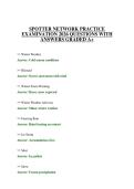 SPOTTER NETWORK PRACTICE EXAMINATION 2026 QUESTIONS WITH ANSWERS GRADED A&plus;