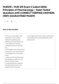 NUR210 &sol; NUR 210 Exam 2 &lpar;Latest 2026&rpar;&colon; Principles of Pharmacology - Galen Tested Questions AND CORRECT VERIFIED ANSWERS &lpar;100&percnt; GUARANTEED PASS&excl;&excl;&excl;&rpar;