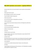 NSG 3301 Questions and answers &vert; Updated RATED A&plus;
