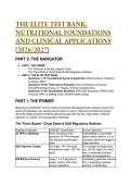 Test Bank for Nutritional Foundations and Clinical Applications &lpar;2026&sol;2027&rpar; &vert; NCLEX Prep&comma; Rationales & Cheat Sheet