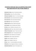 STATISTICS PORTAGE CNSL 503 CERTIFICATION SCRIPT 2026 QUESTIONS WITH SOLUTIONS GRADED A&plus;