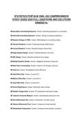 STATISTICS PORTAGE CNSL 503 COMPREHENSIVE STUDY GUIDE 2026 FULL QUESTIONS AND SOLUTIONS GRADED A&plus;