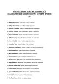 STATISTICS PORTAGE CNSL 503 PRACTICE EXAMINATION 2026 QUESTIONS WITH ANSWERS GRADED A&plus;