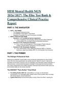 2026&sol;2027 HESI Mental Health NGN Test Bank & Study Guide &vert; Psych Nursing NCLEX Practice Questions with Rationales