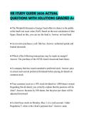 SIE STUDY GUIDE 2026 ACTUAL QUESTIONS WITH SOLUTIONS GRADED A&plus;